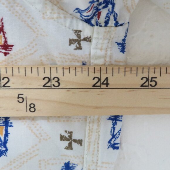 Fanucci* Men's Short‎ Sleeve Button Down Straight Hem Chest Pocket Shirt~ Large - Picture 6 of 10